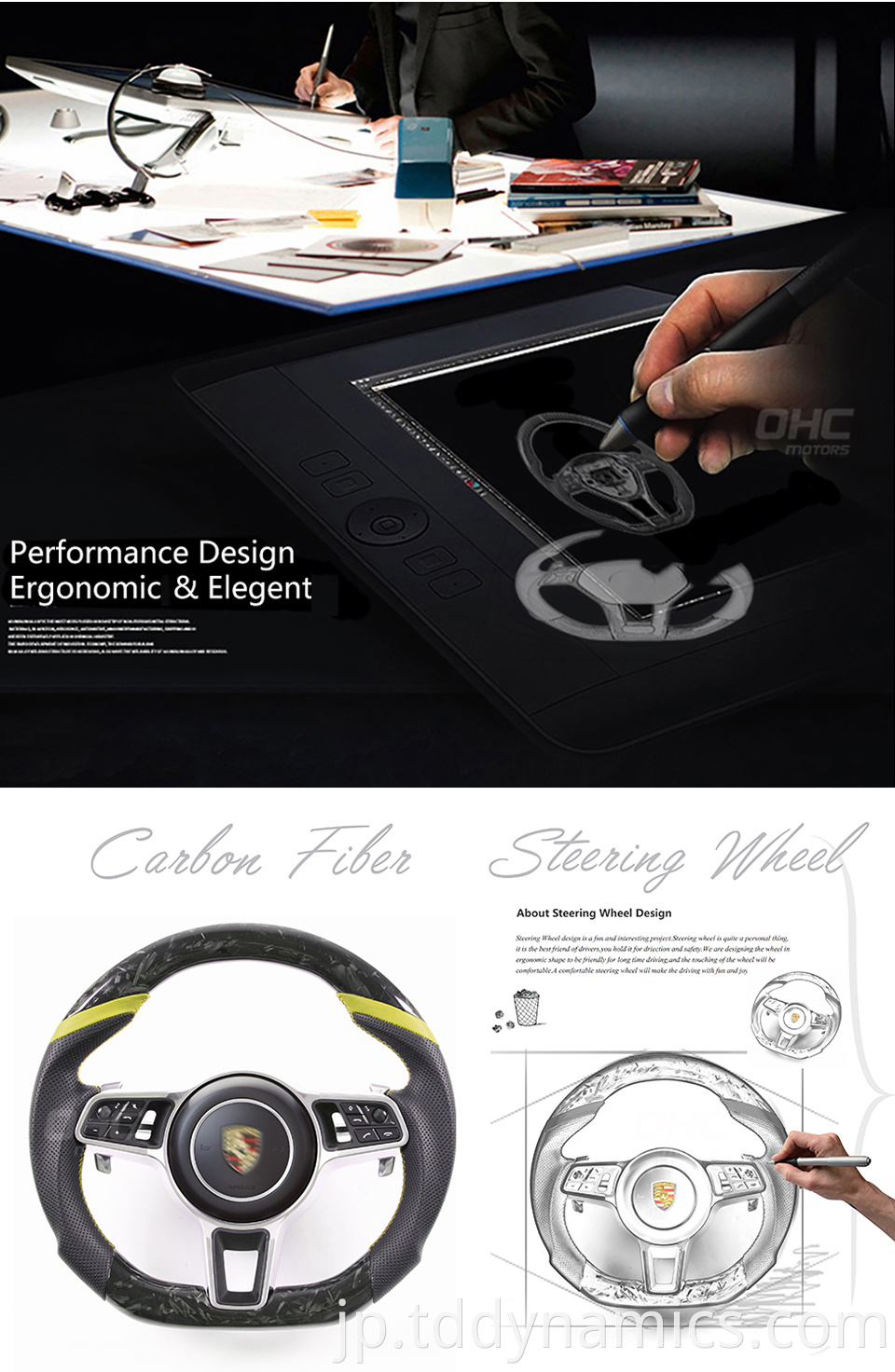 Carbon Fiber Steering Wheel Details